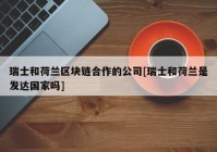 瑞士和荷兰区块链合作的公司[瑞士和荷兰是发达国家吗]